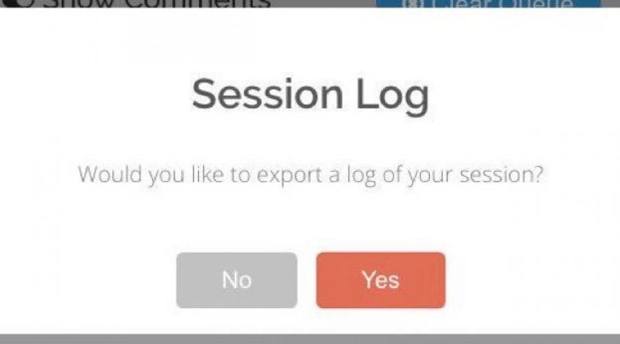 ClassroomQ Feature: Session Log Download